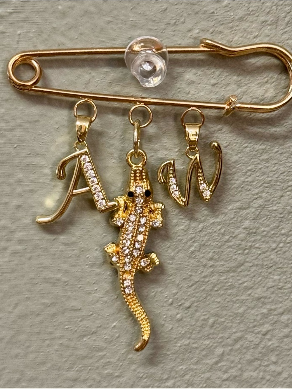 Lana Del Rey "A&W" gator themed brooch, pin, charm